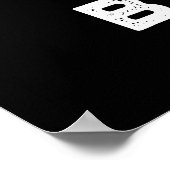 Beet Boxer Funny Beet Puff Dark BG Poster (Ecke)