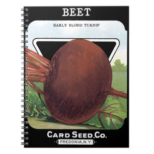 Beet Card Seed Co Packet Fredonia, NY Vintag Notizblock