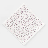 Beet Confetti Wasserfarbe Dots Papier Napkin Serviette (Ecke)