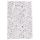 Beet Confetti Wasserfarben Dots Geschenktasche Mittlere Geschenktüte (Vorderseite)