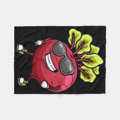 Beet Dancing Beet Gemüse Dance Fleecedecke (Vorderseite (Horizontal))