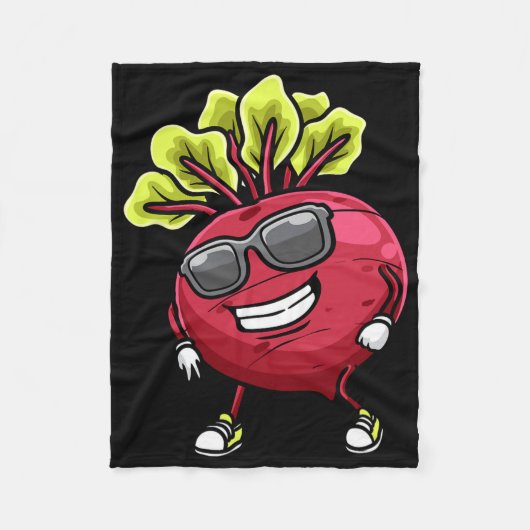 Beet Dancing Beet Gemüse Dance Fleecedecke (Vorderseite)