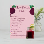Beet Ginger Lemon Shot Folieneinladung (Stehend vorne)