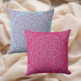 Beet Lila & Summer Song Blue Mandala Kissen
