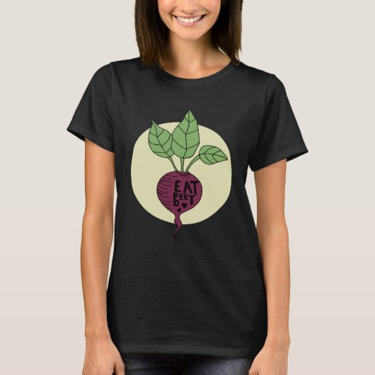 Beet Vegetable Vegan Plant Based Diet Healthy Food T-Shirt (Vorderseite)