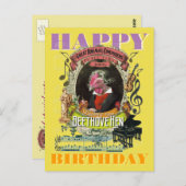 Beethovehen Beethoven Happy Birthday Postkarte (Vorne/Hinten)