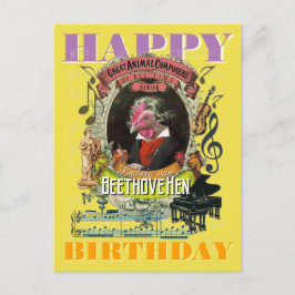 Beethovehen Beethoven Happy Birthday Postkarte