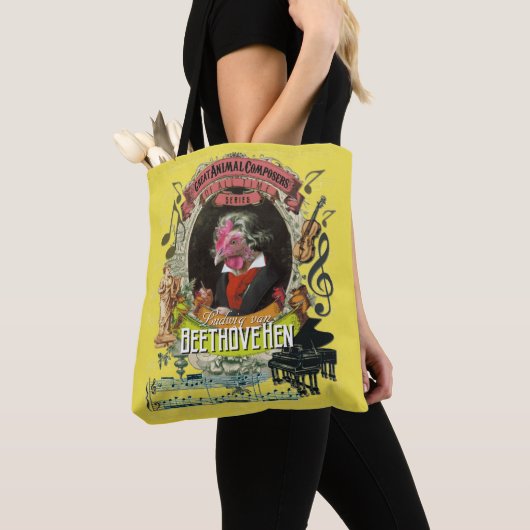 Beethovehen lustige Henne-Tierkomponist Beethoven Tasche (Von Nahem)