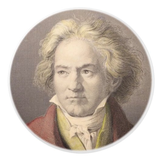BEETHOVEN 1-1/2-Zoll-Keramik-ziehen-Knopf Keramikknauf (Vorderseite)