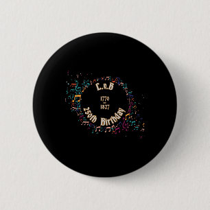 Beethoven 250. Geburtstag Clic Musik Geschenkidee Button