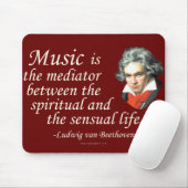 Beethoven auf Musik Mousepad (Mit Mouse)