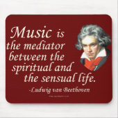 Beethoven auf Musik Mousepad (Vorne)