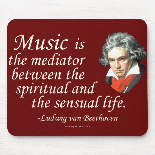 Beethoven auf Musik Mousepad (Vorne)