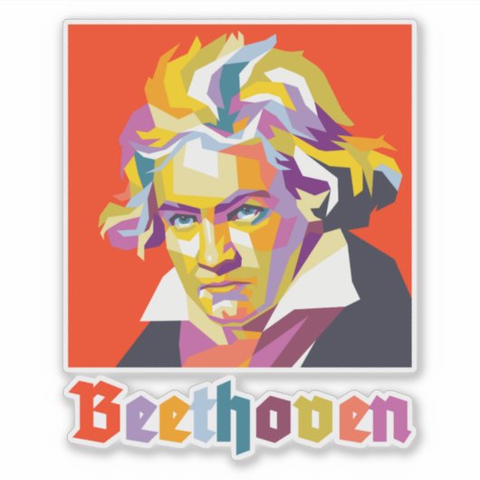Beethoven Aufkleber (Vorderseite)