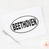 Beethoven Autoaufkleber Ovaler Aufkleber (Umschlag)