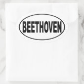Beethoven Autoaufkleber Ovaler Aufkleber (Tasche)