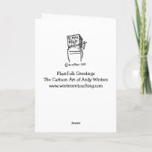 Beethoven-Baby PlainFolk Grüße Karte (Rückseite)