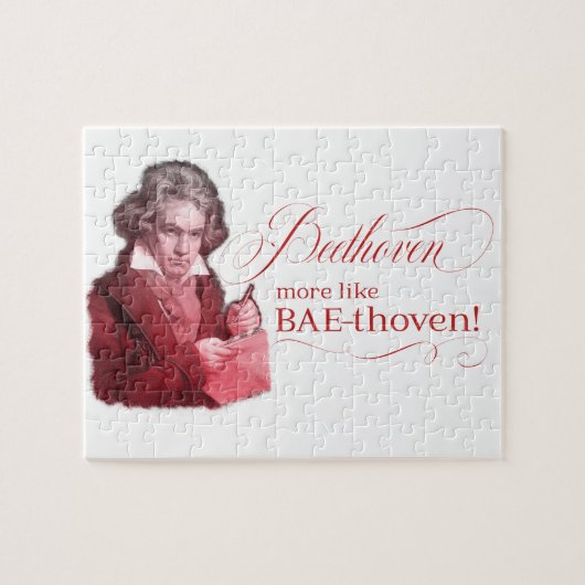 Beethoven BAEthoven Klassischer Komponistenpun Puzzle (Horizontal)