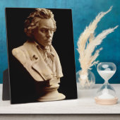 Beethoven-Büste Statue Fotoplatte (Seite)