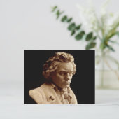 Beethoven-Büste Statue Postkarte (Stehend Vorderseite)