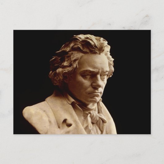 Beethoven-Büste Statue Postkarte (Vorderseite)