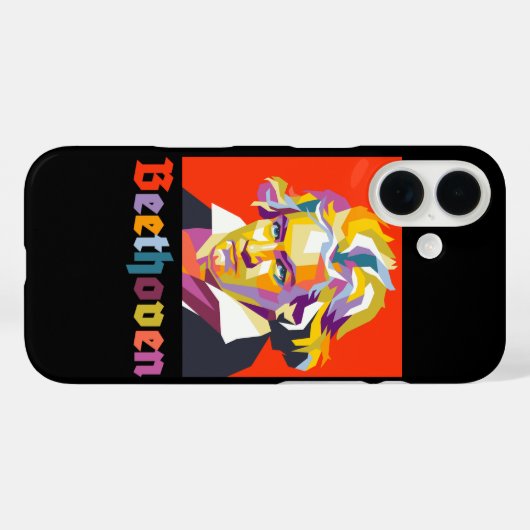 Beethoven Case-Mate iPhone Hülle (Rückseite (Horizontal))