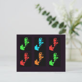 Beethoven Collage Postkarte (Stehend Vorderseite)