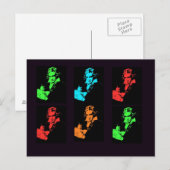 Beethoven Collage Postkarte (Vorne/Hinten)