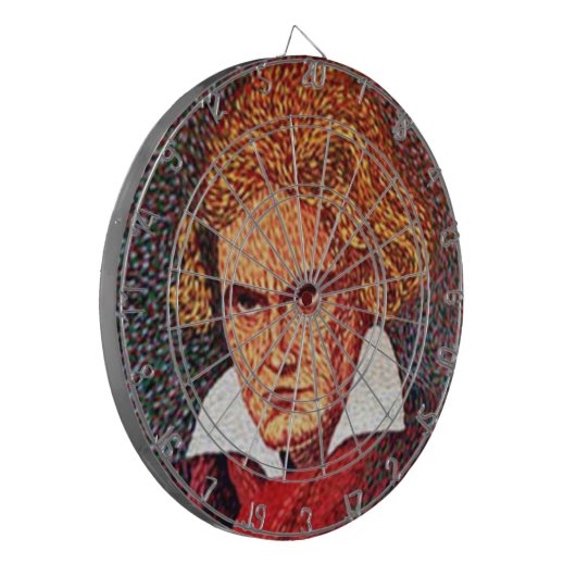 Beethoven Dartscheibe (Vorderseite Links)