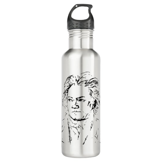 Beethoven Edelstahlflasche (Vorderseite)