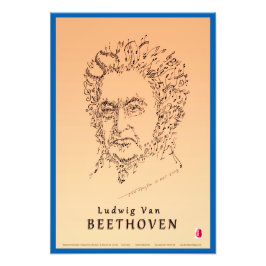 Beethoven Face the Music Fotodruck