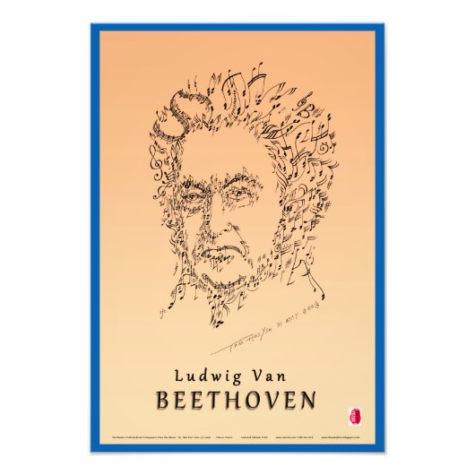Beethoven Face the Music Fotodruck (Vorne)
