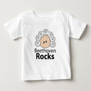 Beethoven-Felsen-T-Shirt Baby T-shirt