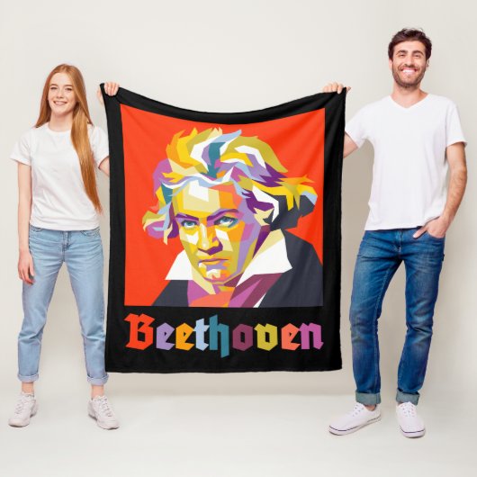 Beethoven Fleecedecke (Beispiel)