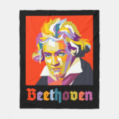 Beethoven Fleecedecke (Vorderseite)