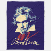 Beethoven Fleecedecke (Vorderseite)