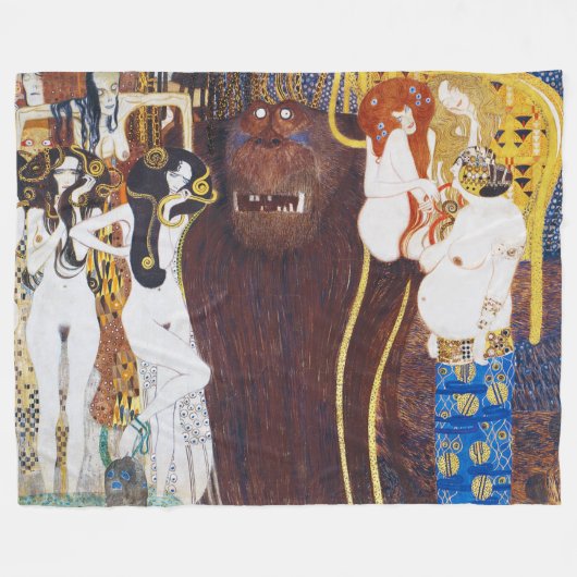 Beethoven Frieze (Detail), Gustav Klimt Fleecedecke (Vorderseite (Horizontal))