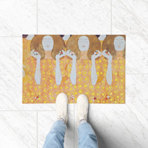 Beethoven Frieze (Detail), Gustav Klimt Fußmatte