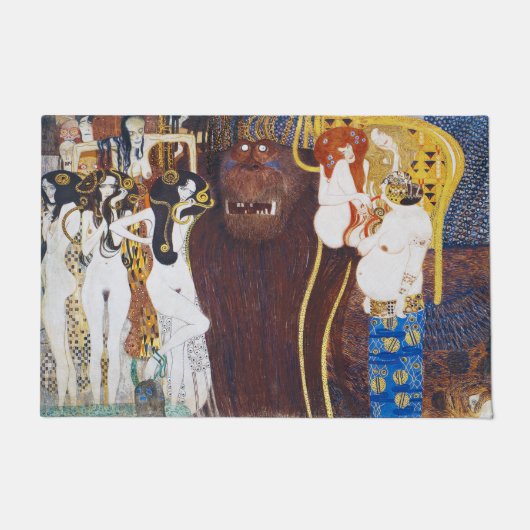 Beethoven Frieze (Detail), Gustav Klimt Fußmatte (Vorderseite)