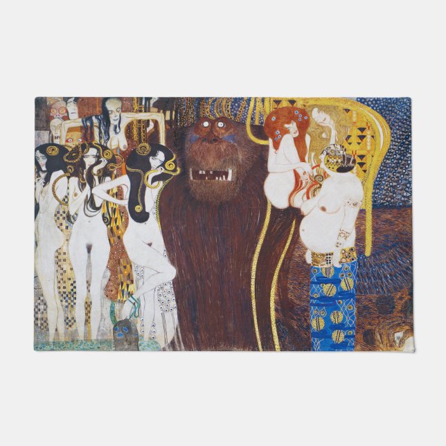 Beethoven Frieze (Detail), Gustav Klimt Fußmatte (Vorderseite)