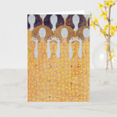 Beethoven Frieze (Detail), Gustav Klimt Karte (Gelbe Blume)