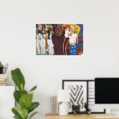 Beethoven Frieze (Detail), Gustav Klimt Poster (Heimbüro)