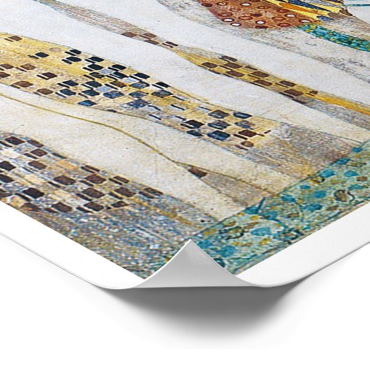Beethoven Frieze (Detail), Gustav Klimt Poster (Ecke)