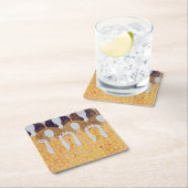 Beethoven Frieze (Detail), Gustav Klimt Rechteckiger Pappuntersetzer (Vor Ort)