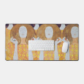 Beethoven Frieze (Detail), Gustav Klimt Schreibtischunterlage (Tastatur & Maus)