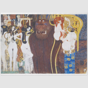 Beethoven Frieze (Detail), Gustav Klimt Seidenpapier