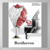 Beethoven Funny Designer/Cartoon Poster Print (Vorne)