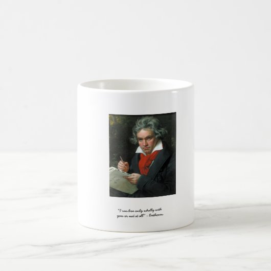 Beethoven gibt T-Shirts Sammlerstücke zum Verkauf Kaffeetasse (Mittel)