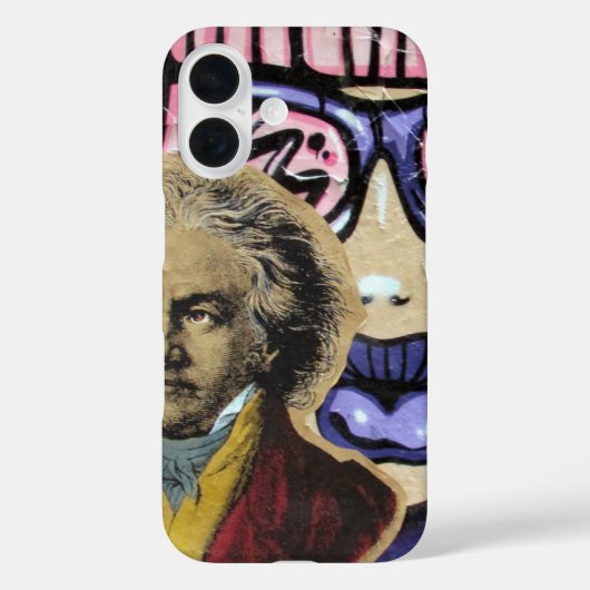 Beethoven Graffiti Case-Mate iPhone Hülle (Rückseite)