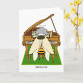Beethoven - Grußkarte Karte (Gelbe Blume)